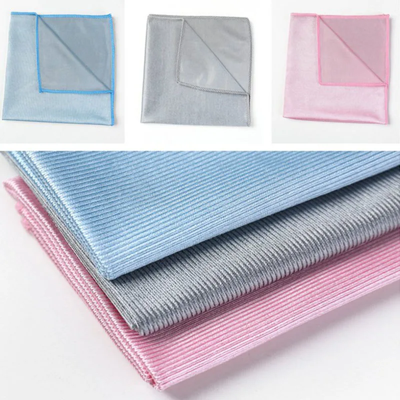 Multi-purpose Microfiber Cloth Glass Mirror Smooth Traceless Absorbent Cleaning Rags Kitchen Dish Towel Scouring Pad Household
Multi-purpose Microfiber Cloth Glass Mirror Smooth Traceless Absorbent Cleaning Rags Kitchen Dish Towel Scouring Pad Household