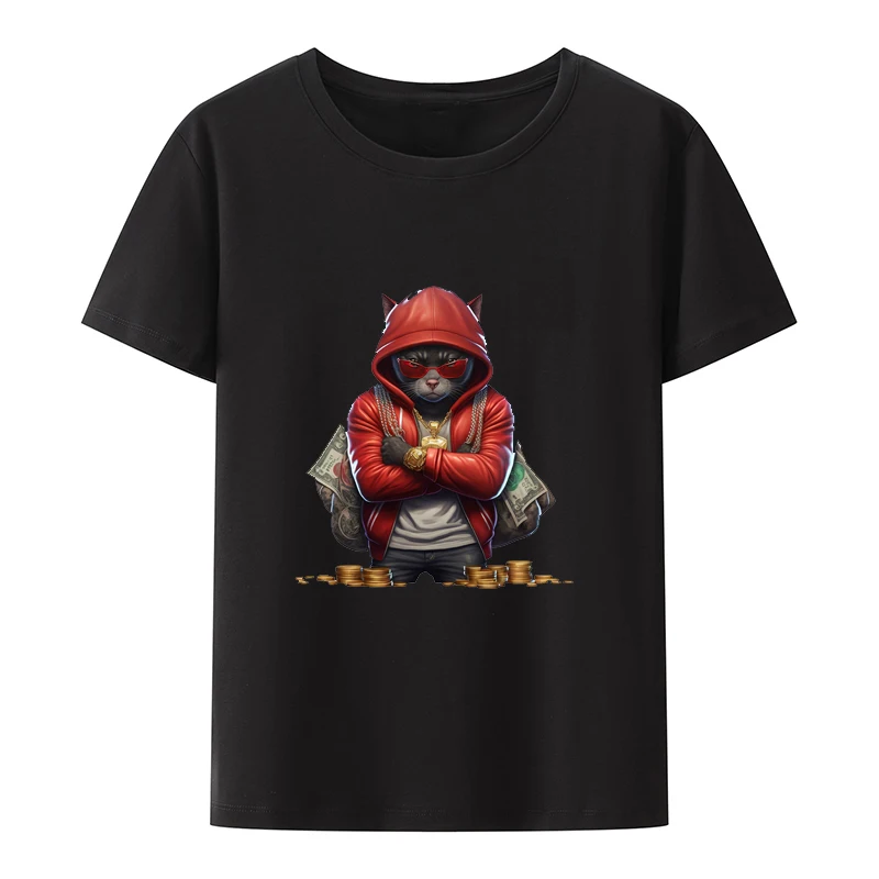 Rich Cat Cotton Y2k T-shirts Anime Style Leisure Men Clothing Mens Clothes Loose Hipster Pattern Breathable Streetwear Camisa
Rich Cat Cotton Y2k T-shirts Anime Style Leisure Men Clothing Mens Clothes Loose Hipster Pattern Breathable Streetwear Camisa
