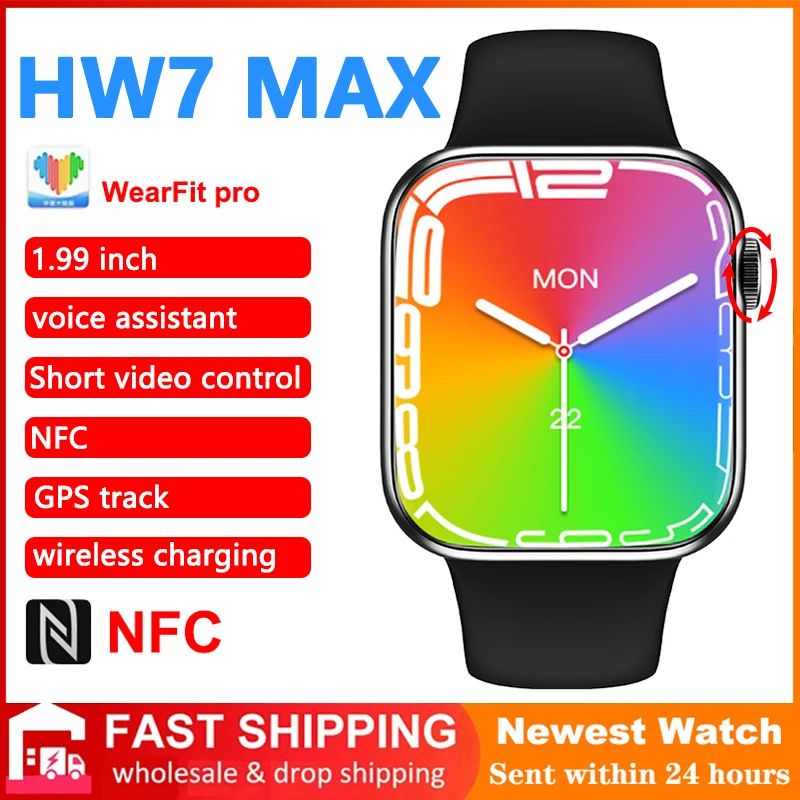2022 New 1.99" full screen HW7 Max Smartwatch Men 45mm NFC + New added power saving mode Women Smart Watch PK Dt100 W37 W27 Pro
2022 New 1.99" full screen HW7 Max Smartwatch Men 45mm NFC + New added power saving mode Women Smart Watch PK Dt100 W37 W27 Pro