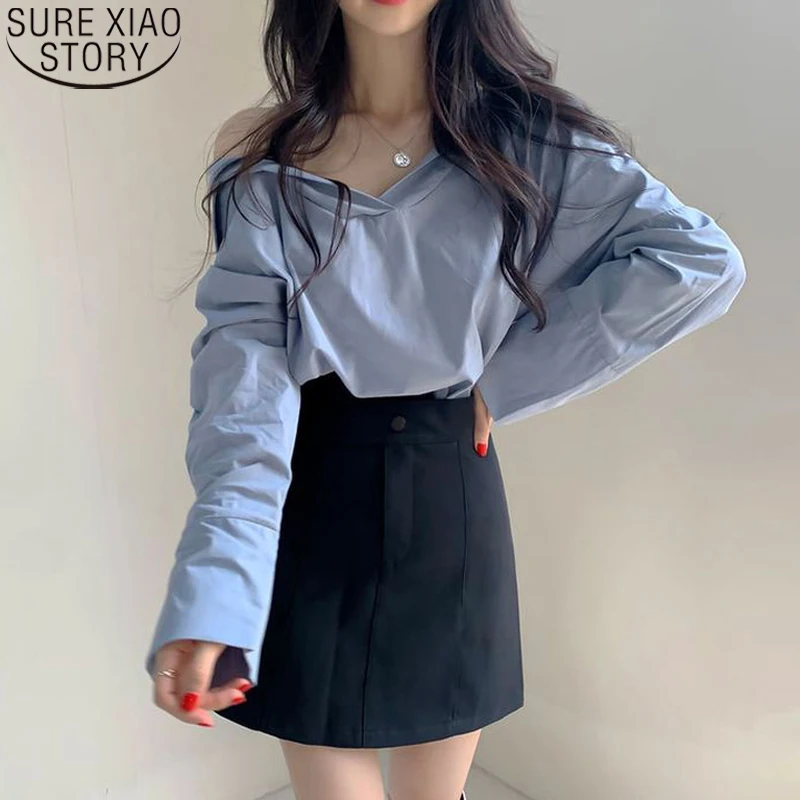 Korean Chic Spring Vintage Causal Sexy Off Shoulder Long Sleeve Slash Neck Blouse Solid Simple Loose Clothes Tops Mujer 19817
Korean Chic Spring Vintage Causal Sexy Off Shoulder Long Sleeve Slash Neck Blouse Solid Simple Loose Clothes Tops Mujer 19817