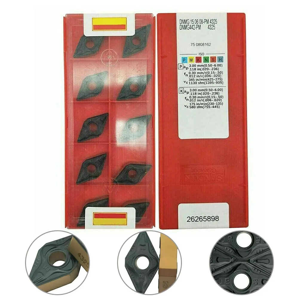 Carbide Insert Lathe Blade Reliable Replacement Fittings Spare Parts Tool 4325 Accessories CNC DNMG442-PM Grade
Carbide Insert Lathe Blade Reliable Replacement Fittings Spare Parts Tool 4325 Accessories CNC DNMG442-PM Grade