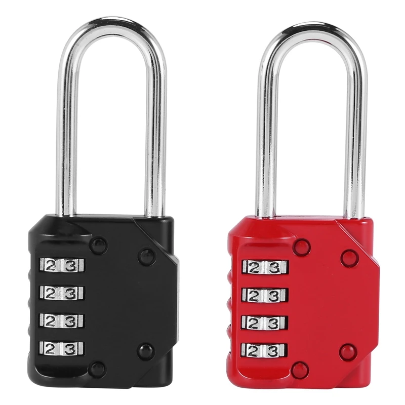 2 Pack Code Padlocks, 4 Digit Long Shackle Resettable Pad Lock For Outdoor Gate, Shed, Fence, Hasp Storage, Gym Locker
2 Pack Code Padlocks, 4 Digit Long Shackle Resettable Pad Lock For Outdoor Gate, Shed, Fence, Hasp Storage, Gym Locker
