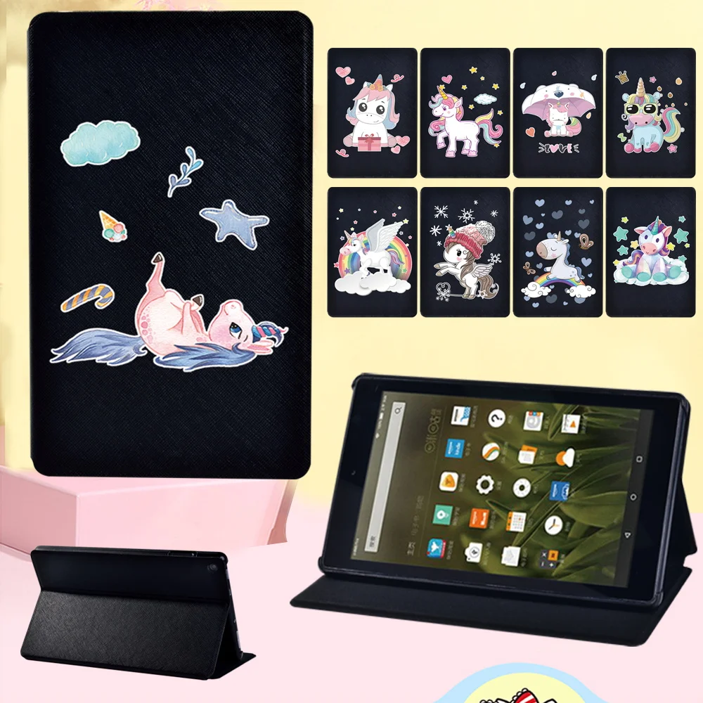 Folding Leather Case for Fire HD 8 Plus 2020/7 HD 10(2015/2017/19)/HD 8 2016/2017/2018 Cute Shell Unicorn Pattern Tablet Cover
Folding Leather Case for Fire HD 8 Plus 2020/7 HD 10(2015/2017/19)/HD 8 2016/2017/2018 Cute Shell Unicorn Pattern Tablet Cover