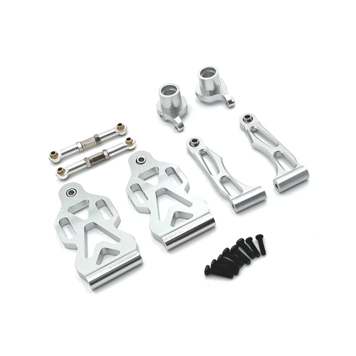 For SCY 1/16 JJRC Remote Control Car Spare Parts, Metal Upgrade and Modification, Front Car Vulnerable Parts, Silver
For SCY 1/16 JJRC Remote Control Car Spare Parts, Metal Upgrade and Modification, Front Car Vulnerable Parts, Silver