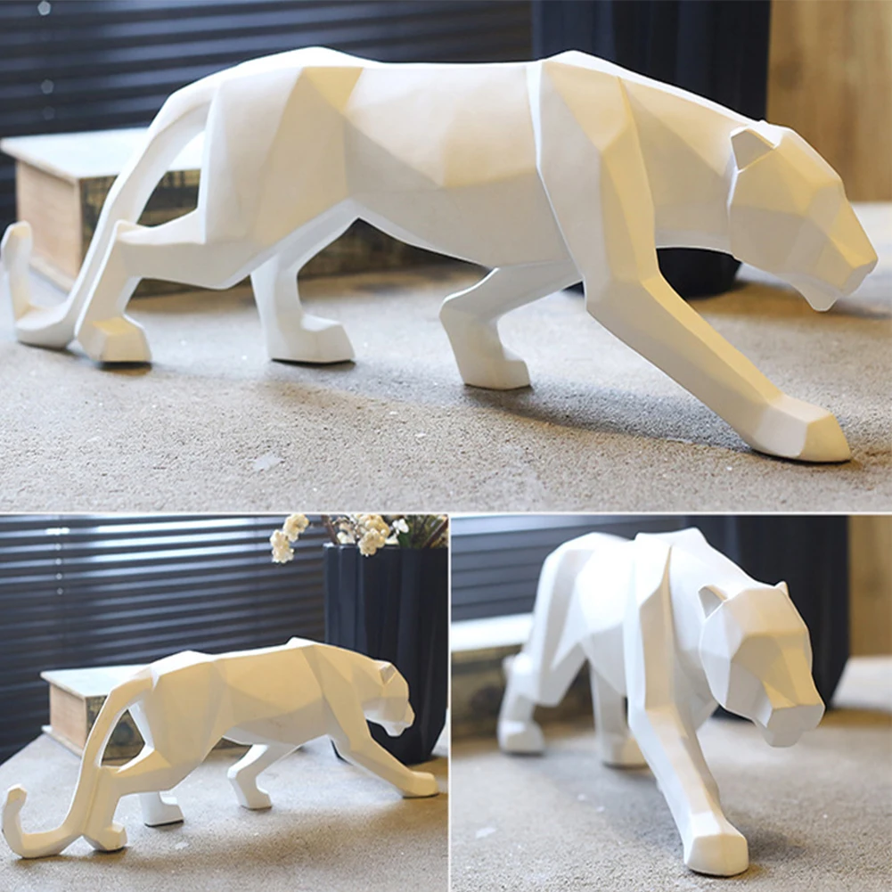 Hot Sale Abstract Resin Leopard Statue Geometric Wildlife Panther Figurine Animal Sculpture Modern Home Office Decoration Gift
Hot Sale Abstract Resin Leopard Statue Geometric Wildlife Panther Figurine Animal Sculpture Modern Home Office Decoration Gift