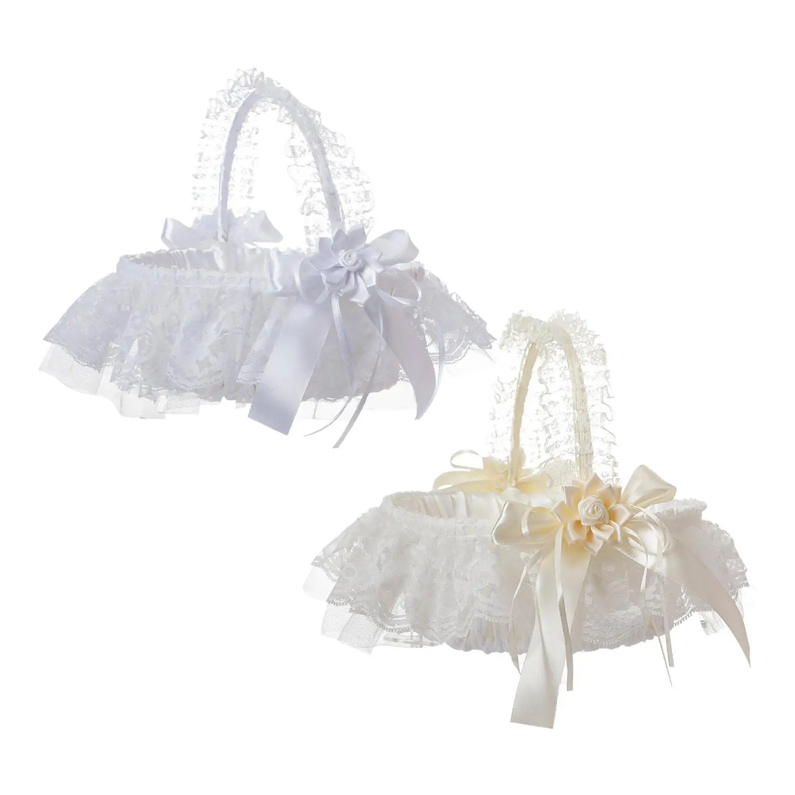 Elegant Wedding Flower Girl Basket Comfortable Handle Fruit Candy Container for Bridal Accessories Graduation Events Decoration
Elegant Wedding Flower Girl Basket Comfortable Handle Fruit Candy Container for Bridal Accessories Graduation Events Decoration