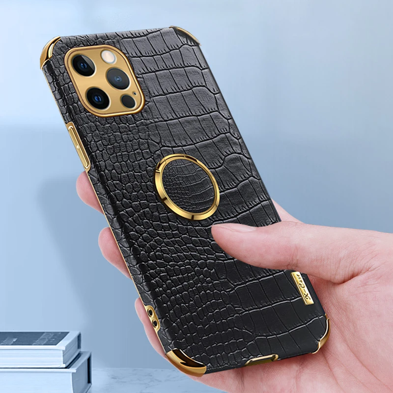 Чехол из крокодиловой кожи для iPhone 13 12 Mini 11 Pro Max XS XR X 7 8 6 6S Plus SE2020, ударопрочный чехол с магнитным кольцом-держателем
Чехол из крокодиловой кожи для iPhone 13 12 Mini 11 Pro Max XS XR X 7 8 6 6S Plus SE2020, ударопрочный чехол с магнитным кольцом-держателем