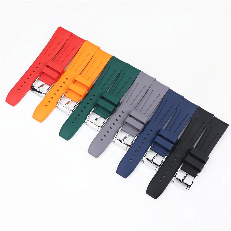 Luxury Fluorine Rubber Silicone Waterproof Soft Strap Men's And Women's Fashion Watch Accessories Band Replacement Bracelet 20mm
Luxury Fluorine Rubber Silicone Waterproof Soft Strap Men's And Women's Fashion Watch Accessories Band Replacement Bracelet 20mm