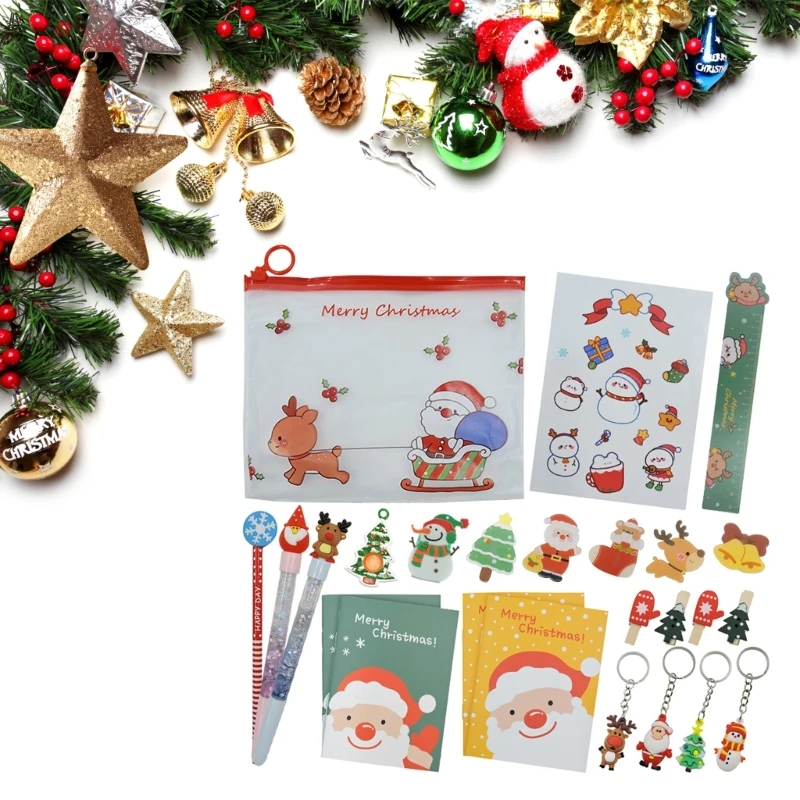 

Подарочный набор Ластик Набор рождественских подарков Набор карандашей Детские рождественские канцелярские подарки