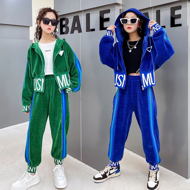 Girls' Sweater Suit Spring Autumn Children'S Clothing Long-Sleeved Casual Top+Casual Trousers Big Kids Sports Clothes Sets
Girls' Sweater Suit Spring Autumn Children'S Clothing Long-Sleeved Casual Top+Casual Trousers Big Kids Sports Clothes Sets