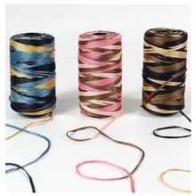 100g/reel New Summer Crochet Yarn Satin Webbing Designed Blended Fancy Yarn for DIY Hat Handbag Hollow Line Viscose Ice Rope