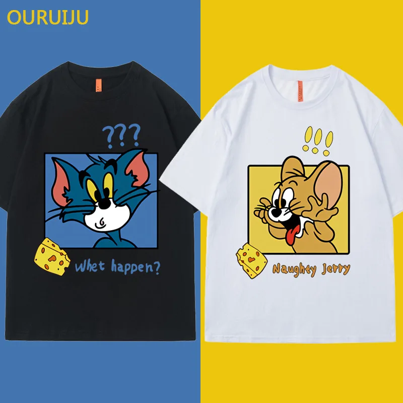 Tom and Jerry Short-sleeved Student Short-sleeved Top Disney Tops Women 2022 Graphic Tee Kawaii Clothes Clothing Women
Tom and Jerry Short-sleeved Student Short-sleeved Top Disney Tops Women 2022 Graphic Tee Kawaii Clothes Clothing Women