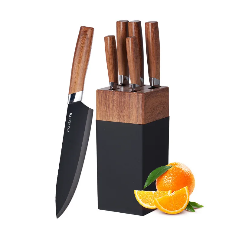 

Набор кухонных ножей шеф-повара, 6 комплектов, кухонные ножи из нержавеющей стали, нож для фруктов, Овощечистка, нож для шеф-повара, нож для чистки овощей, универсальный нож