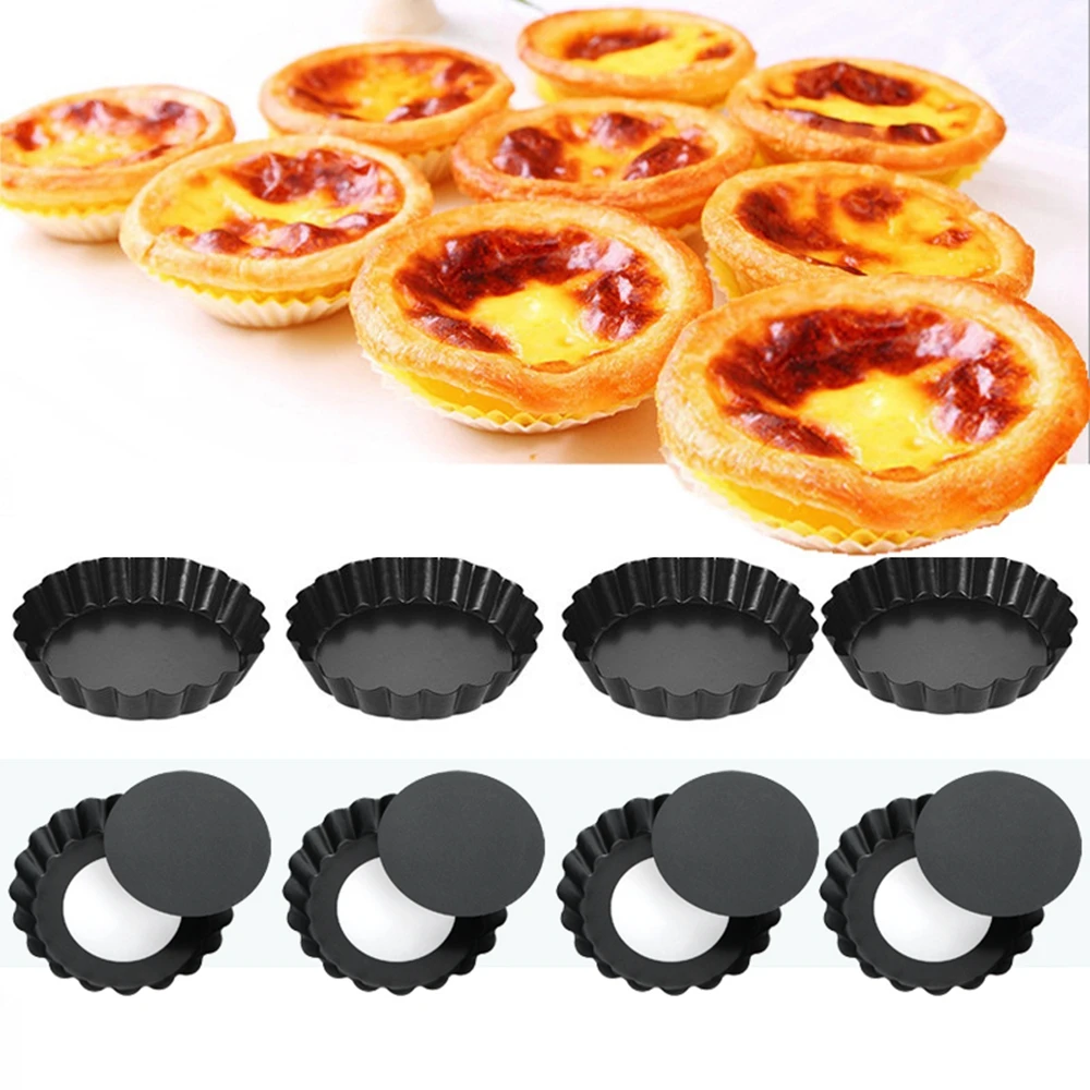 

For Baking Pie Pizza With Removable Bottom Non-Stick Round Bakeware Tart Pan Quiche Pan Pie Pans