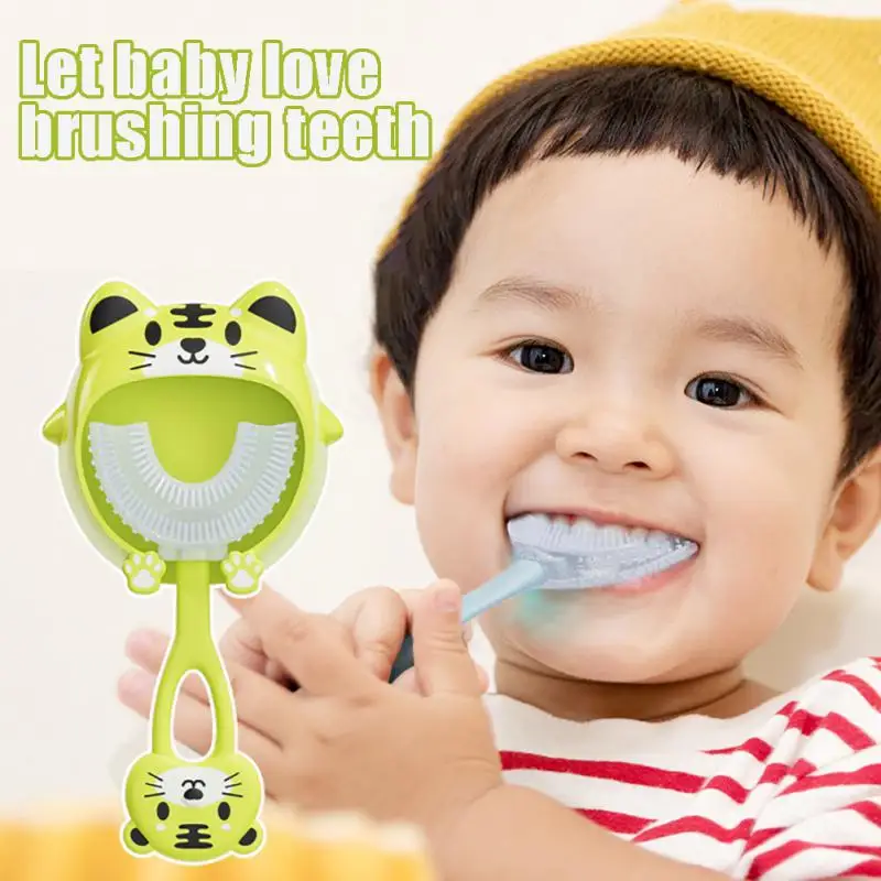 Baby Tooth Brushing Artifact Food-grade Soft Hair Childrens Toothbrush Safe U-shaped Baby Toothbrush Kid Care Toothbrush
Baby Tooth Brushing Artifact Food-grade Soft Hair Childrens Toothbrush Safe U-shaped Baby Toothbrush Kid Care Toothbrush
