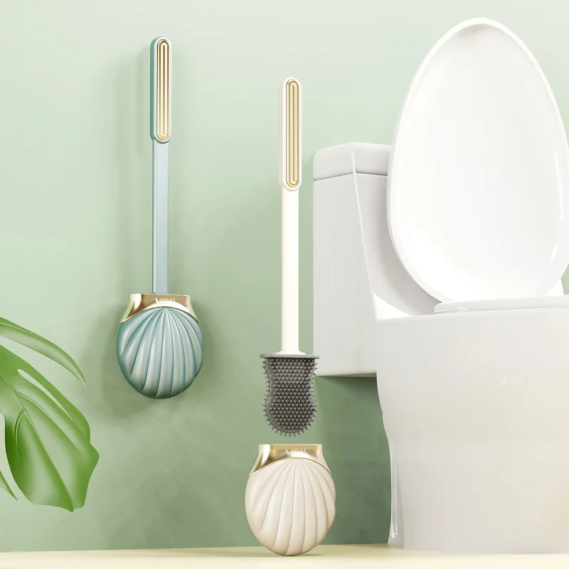 Silicone Toilet Cleaning Brush Wall Hanging Holder Long Handle Flexible Brush Bristles Shell Base Bathroom WC Accessories Sets
Silicone Toilet Cleaning Brush Wall Hanging Holder Long Handle Flexible Brush Bristles Shell Base Bathroom WC Accessories Sets