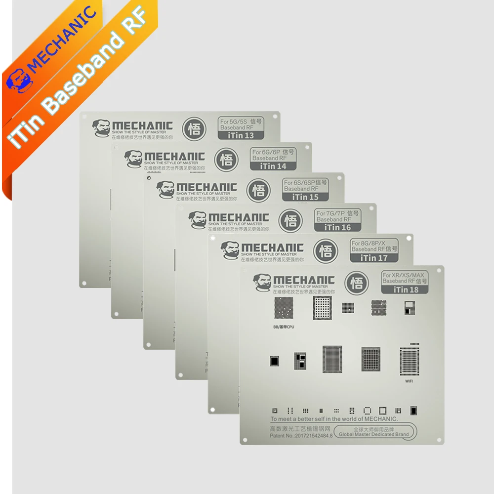 

Planting Steel Mesh MECHANIC iTin Baseband RF Ultra Thin Design Steel Stencils For 5G 5S 6G 6P 6S 6SP 7G 7P 8G 8P X XR XS MAX