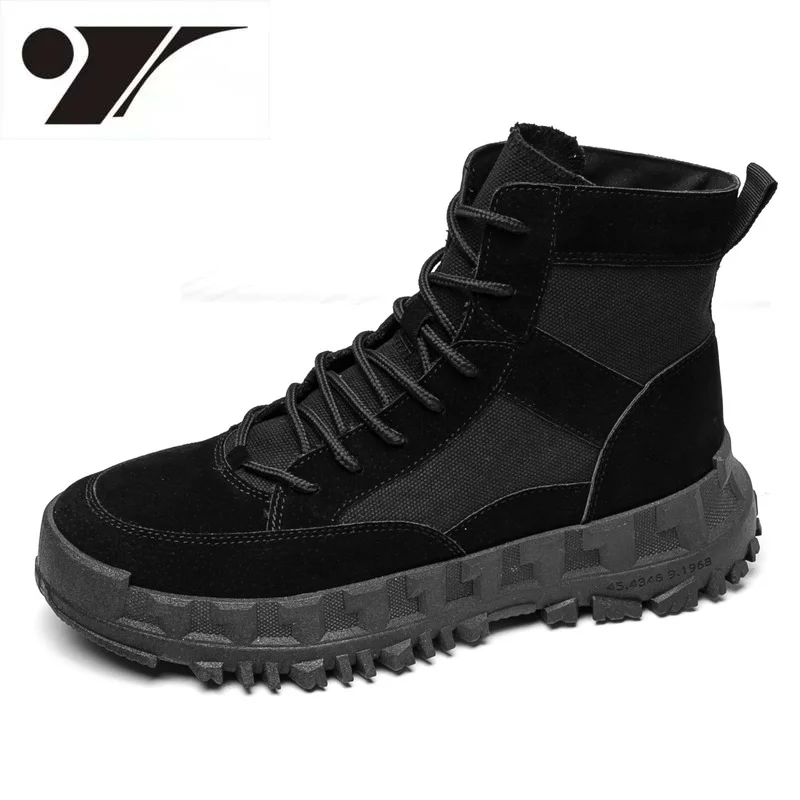 Мужские высокие ботинки, уличная модная спортивная обувь, Толстая Удобная Уличная обувь, осень 
Мужские высокие ботинки, уличная модная спортивная обувь, Толстая Удобная Уличная обувь, осень