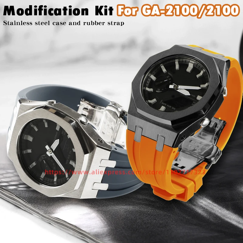 Комплект модов Gen 5 GA2100 GA2110 GAB2100 для Casioak Watch, металлическая фоторамка и ремешок для фторруглеродного ремешка с запасными элементами
Комплект модов Gen 5 GA2100 GA2110 GAB2100 для Casioak Watch, металлическая фоторамка и ремешок для фторруглеродного ремешка с запасными элементами