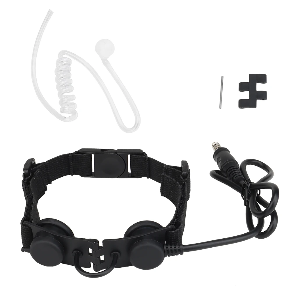 Noise Reduction Adjustable Tactical Throat Mic Headset Earpiece Compatible with U94 Tactic PTT throat
Noise Reduction Adjustable Tactical Throat Mic Headset Earpiece Compatible with U94 Tactic PTT throat