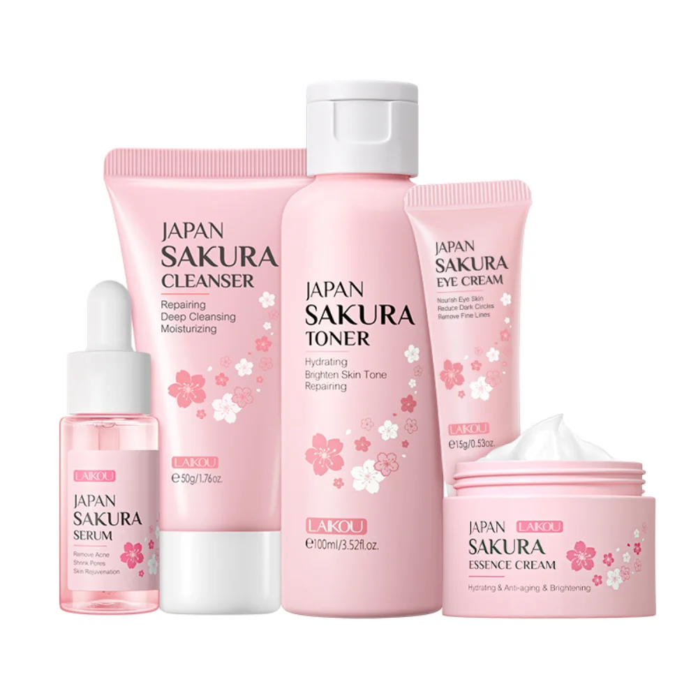 Sakura SkinCare Set Face Cream Eye Cream Cleanser Serum Acne Blackhead Korean Cosmetics Toner Anti-Wrinkle Whitening Essence Kit
Sakura SkinCare Set Face Cream Eye Cream Cleanser Serum Acne Blackhead Korean Cosmetics Toner Anti-Wrinkle Whitening Essence Kit
