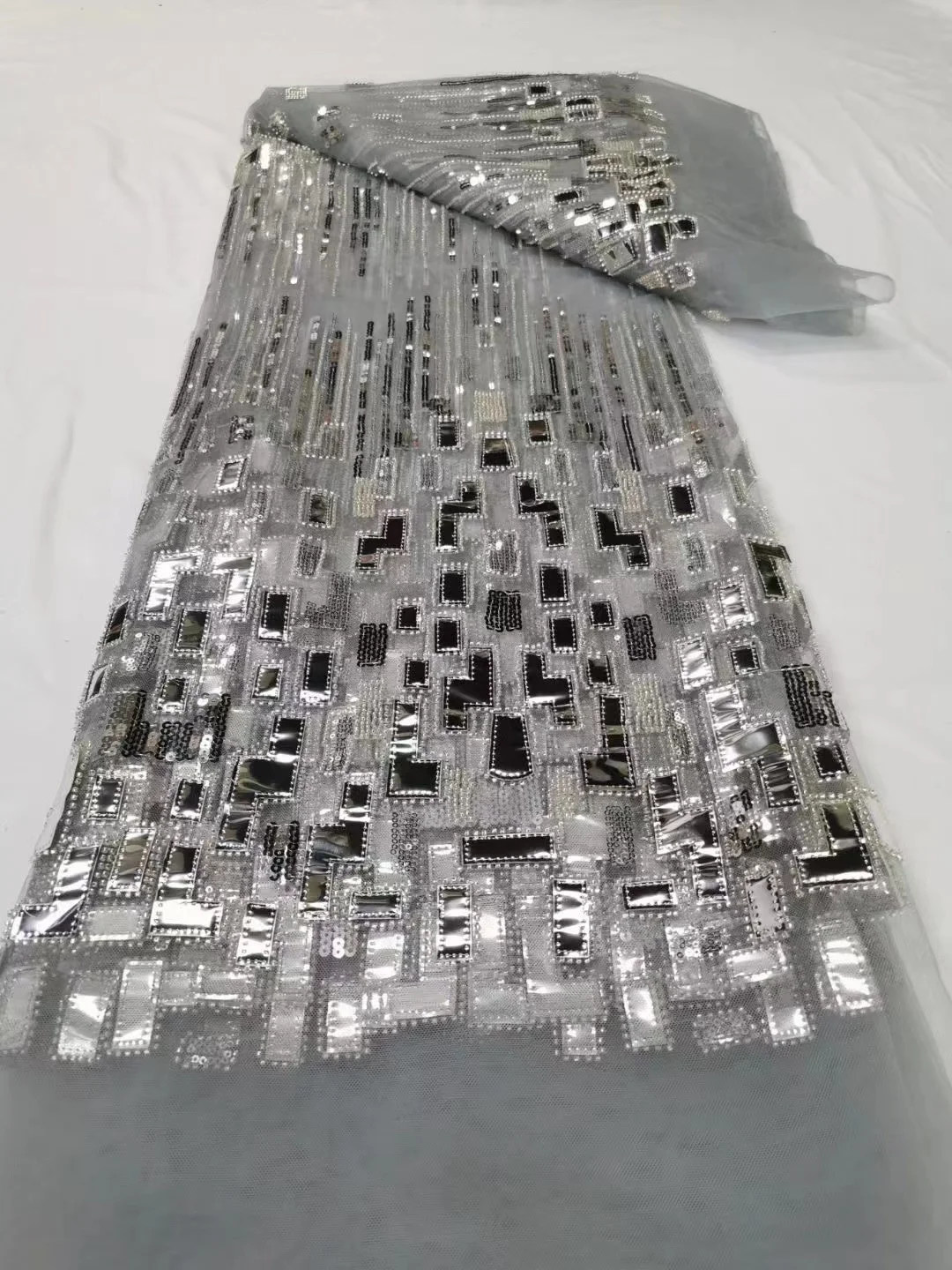 african lace fabric 2023 high quality on mesh tulle sewing material diy women Laser Bright Transparent fashion wedding dress
african lace fabric 2023 high quality on mesh tulle sewing material diy women Laser Bright Transparent fashion wedding dress