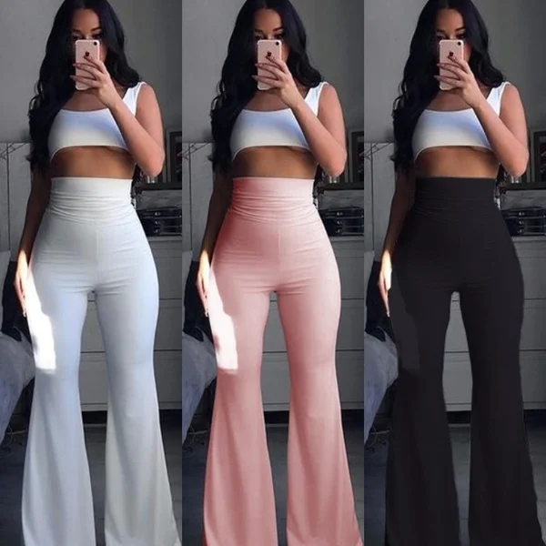 Women's Fashion Hippie Bohemian Bell Bottom Pants Autumn Ladies Stretch Pants Solid Color High Waist Long Wide Leg Pants 2022
Women's Fashion Hippie Bohemian Bell Bottom Pants Autumn Ladies Stretch Pants Solid Color High Waist Long Wide Leg Pants 2022