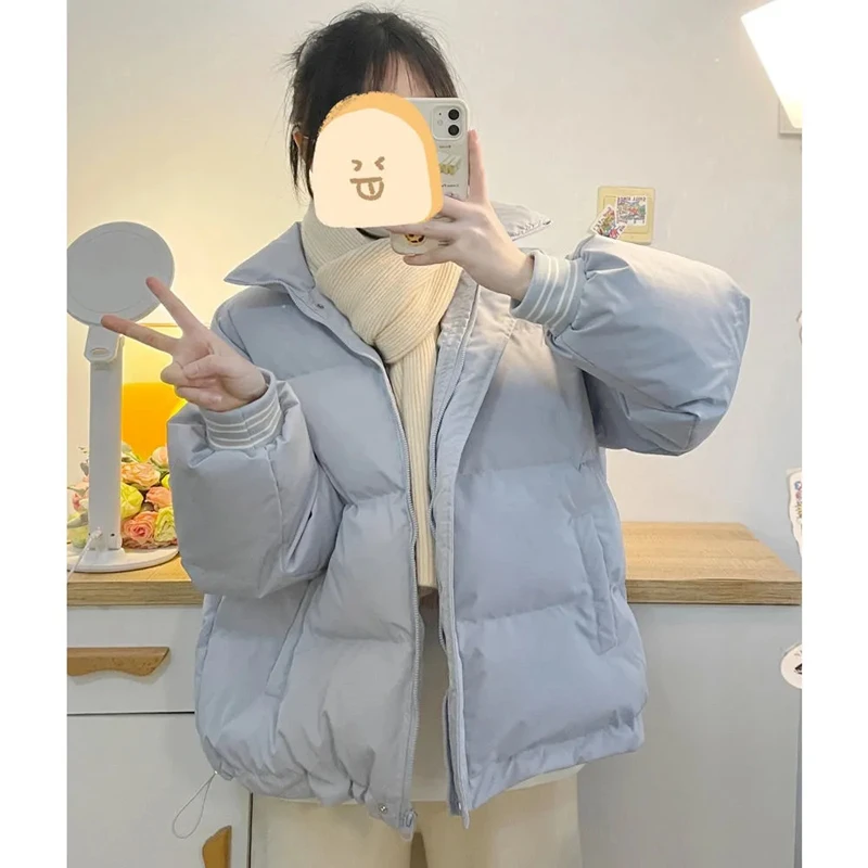 Loose Stand Collar Warm Jackets Korean Women Winter Thick Casual Cotton Padded Casaco Oversized 2xl New Short Long Sleeve Parkas
Loose Stand Collar Warm Jackets Korean Women Winter Thick Casual Cotton Padded Casaco Oversized 2xl New Short Long Sleeve Parkas