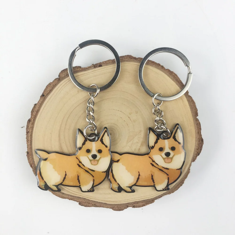 Брелок для ключей Corgi с собакой, акриловый, из нержавеющей стали, подарок для мужчин и женщин
Брелок для ключей Corgi с собакой, акриловый, из нержавеющей стали, подарок для мужчин и женщин