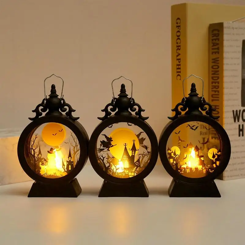 Halloween Gothic Vintage LED Pumpkin Lantern Witch Castle Lantern Halloween Bar Party Celebration Decoration Supplies
Halloween Gothic Vintage LED Pumpkin Lantern Witch Castle Lantern Halloween Bar Party Celebration Decoration Supplies