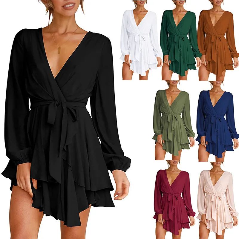 

Women Summer Tunic Dress V Neck Casual Loose Flowy Swing Shift Dresses Bodycon Dress