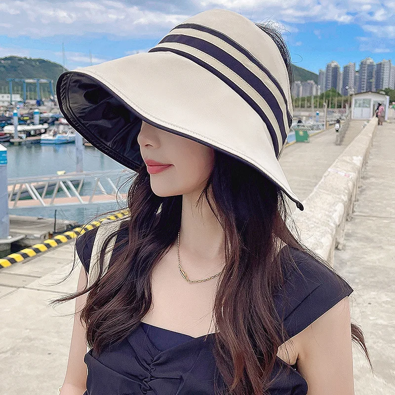 Women UV Protection Bucket Hat Striped Hiking fashion casule Sunscreen Caps Big Sun Visor Summer Ladies Hat Beach Accessories
Women UV Protection Bucket Hat Striped Hiking fashion casule Sunscreen Caps Big Sun Visor Summer Ladies Hat Beach Accessories