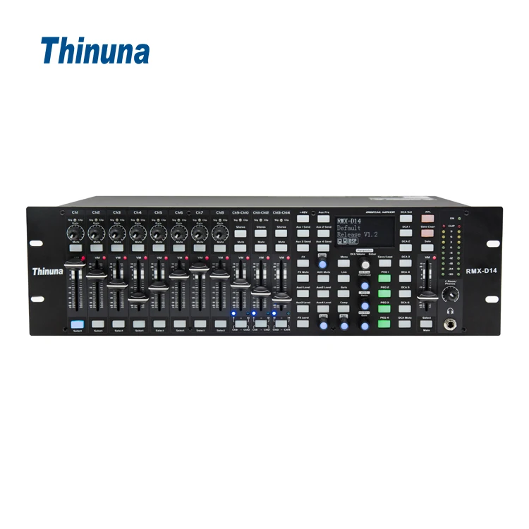 RMX-D14 Series Rack-mounted 14-CH professional audio video system digital dj controller/audio console mixer
RMX-D14 Series Rack-mounted 14-CH professional audio video system digital dj controller/audio console mixer