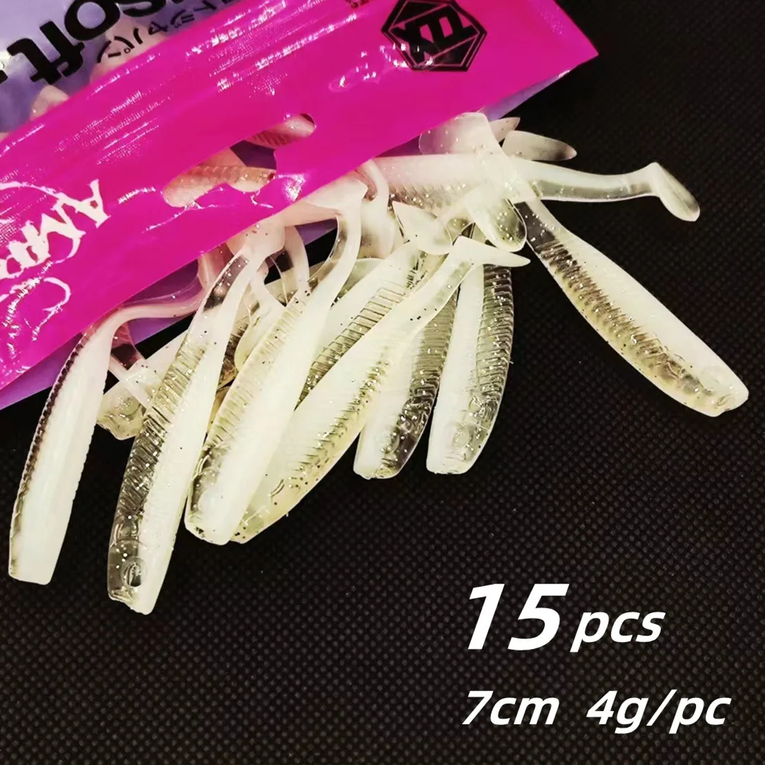 15PCS 7cm/4g Soft Lures Silicone Bait Crank Hook Fishing Artificial Wobbler Fishing Lures Saltwater Metal Jig Worm Baits Set
15PCS 7cm/4g Soft Lures Silicone Bait Crank Hook Fishing Artificial Wobbler Fishing Lures Saltwater Metal Jig Worm Baits Set