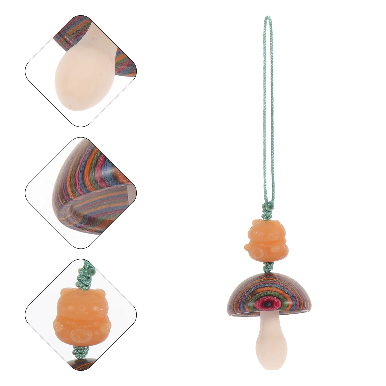 Mushroom Phone Pendant Trendy Decor Outdoor Small Back Chic Auto Key Hanging Wood Rearview Mirror Girl Adorn Bag
Mushroom Phone Pendant Trendy Decor Outdoor Small Back Chic Auto Key Hanging Wood Rearview Mirror Girl Adorn Bag