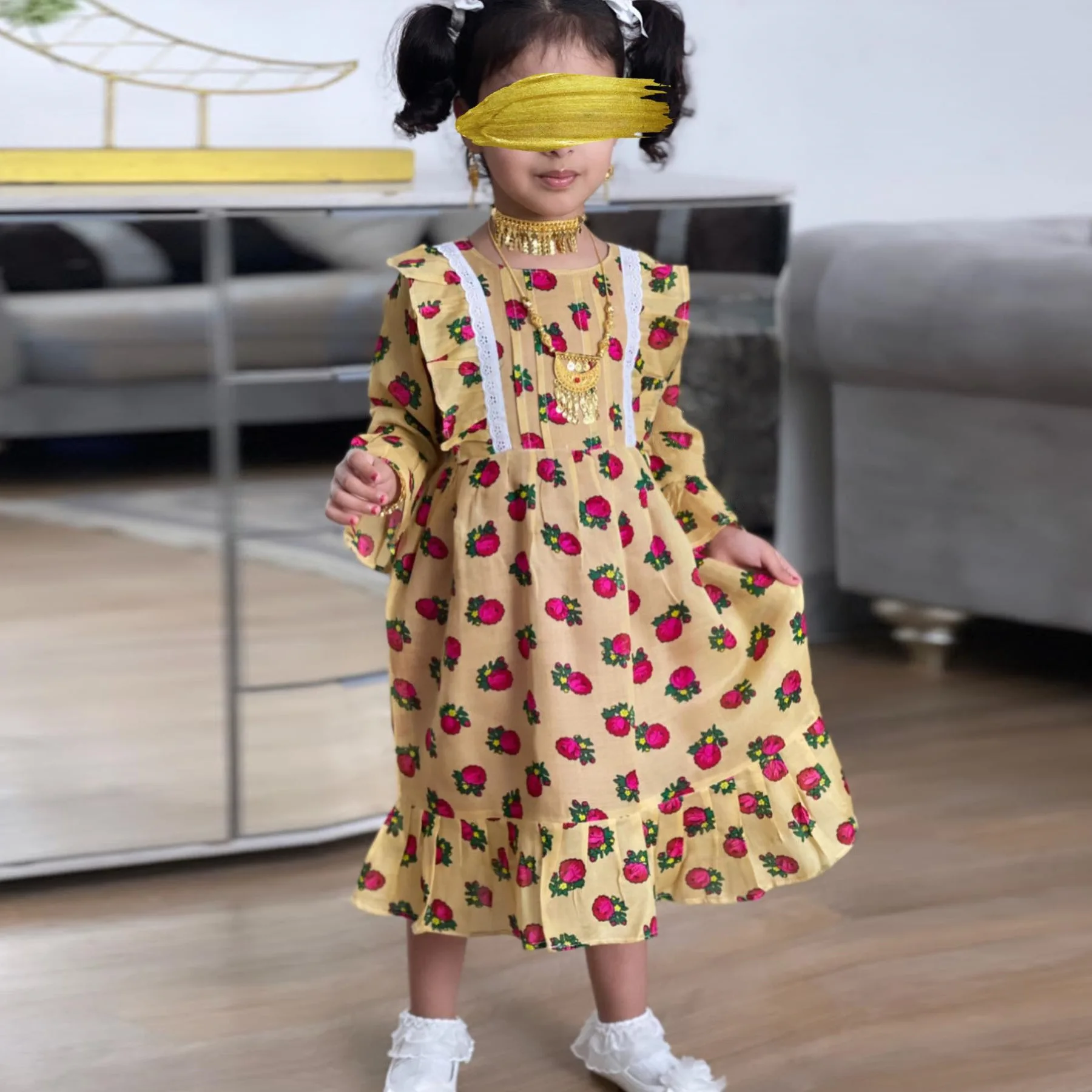 Girls Kids Floral Printed Dress Princess Style Cake Skirt Vestidos Round Neck Clothing Flare Shaped Sleeves For Children Baby
Girls Kids Floral Printed Dress Princess Style Cake Skirt Vestidos Round Neck Clothing Flare Shaped Sleeves For Children Baby
