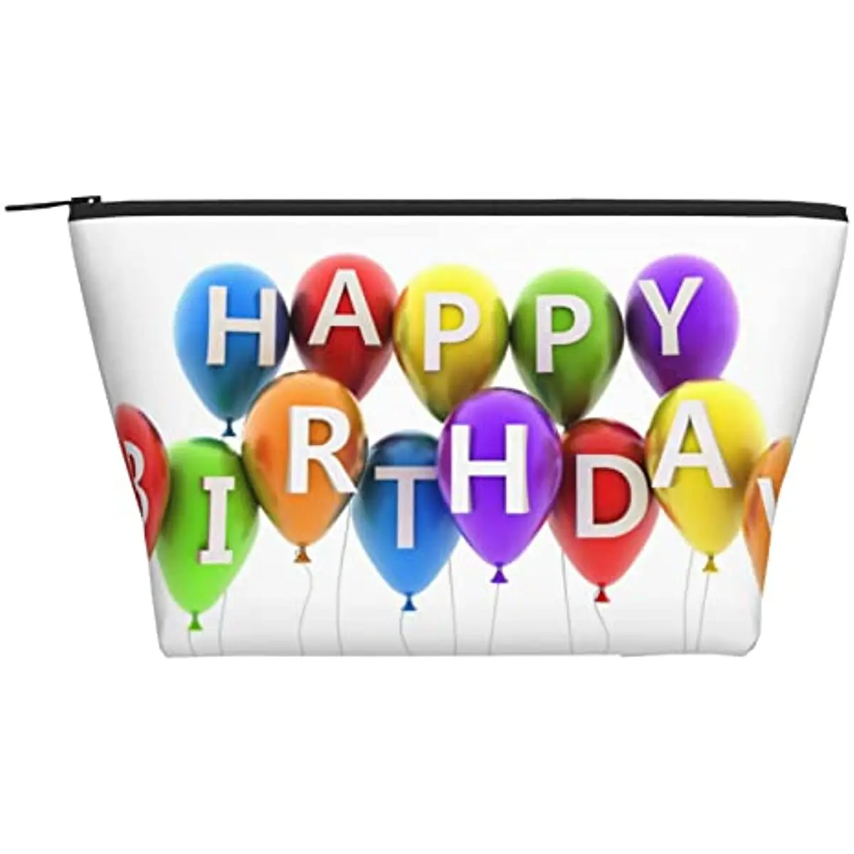 Happy Birthday Storage Bag Makeup Bag Trapezoid Travel Cosmetic Pouch Bag Zipper Bags for Women 5.9x2.8x4.7 Inch Cosmetic Bag
Happy Birthday Storage Bag Makeup Bag Trapezoid Travel Cosmetic Pouch Bag Zipper Bags for Women 5.9x2.8x4.7 Inch Cosmetic Bag