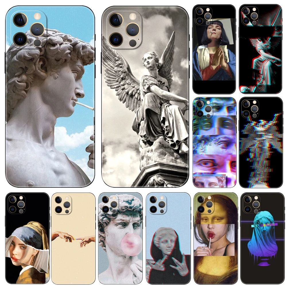 Alternative David Mona Lisa statue phone case for iphone 14 se 6 7 8 plus x 10 XR XS 11 12 13 mini pro MAX black tpu back cover
Alternative David Mona Lisa statue phone case for iphone 14 se 6 7 8 plus x 10 XR XS 11 12 13 mini pro MAX black tpu back cover