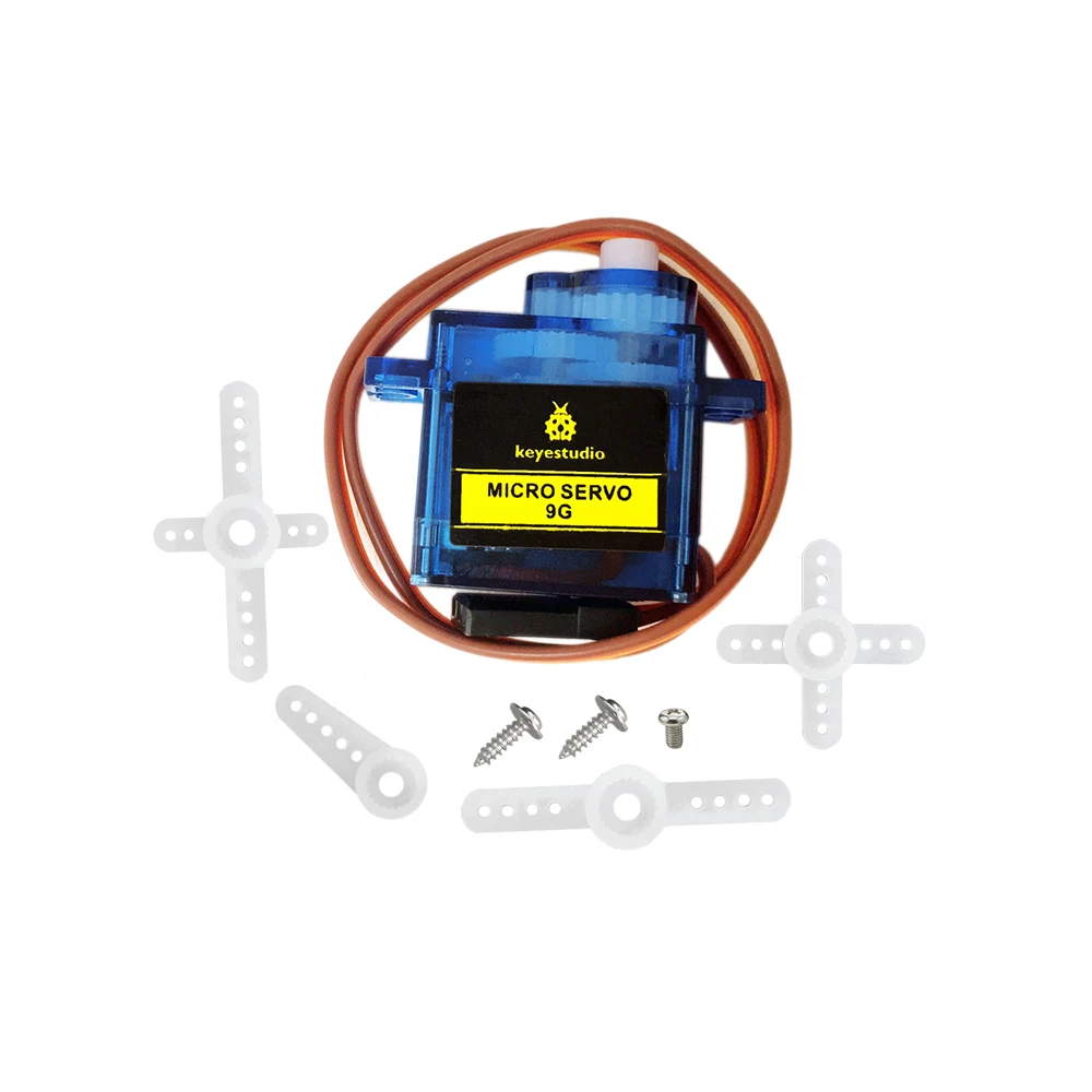 Keyestudio 9G 23*12.2*29mm 90 Blue Servo Motor for Arduino R3 and for 2560 R3 for microbit
Keyestudio 9G 23*12.2*29mm 90 Blue Servo Motor for Arduino R3 and for 2560 R3 for microbit