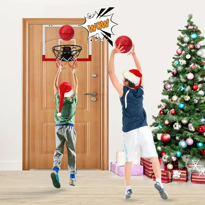 Basketball Hoop Set Electronic Score Record and Sounds, Basketball Hoop Over The Door with 2 Balls, Hand Basketball Toy Gifts I
Basketball Hoop Set Electronic Score Record and Sounds, Basketball Hoop Over The Door with 2 Balls, Hand Basketball Toy Gifts I