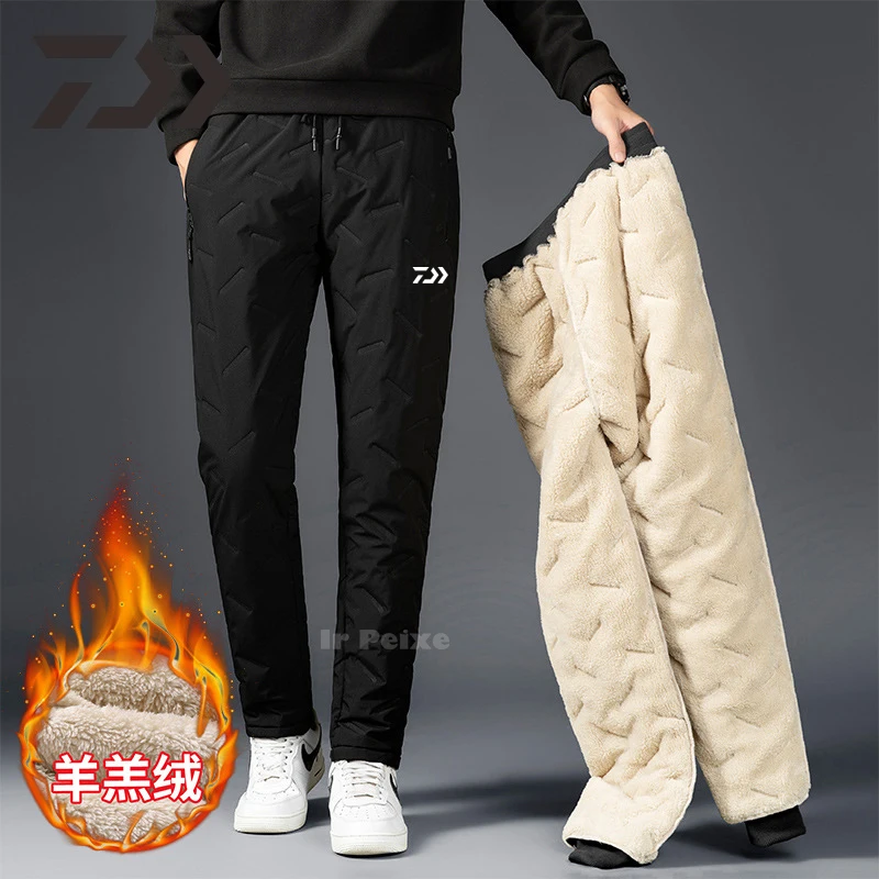 Fishing Clothing Daiwa Thicken Thermal Winter Fishing Pants Down Waterproof Windproof Fishing Wear Fleece Warm Outdoor Trousers
Fishing Clothing Daiwa Thicken Thermal Winter Fishing Pants Down Waterproof Windproof Fishing Wear Fleece Warm Outdoor Trousers
