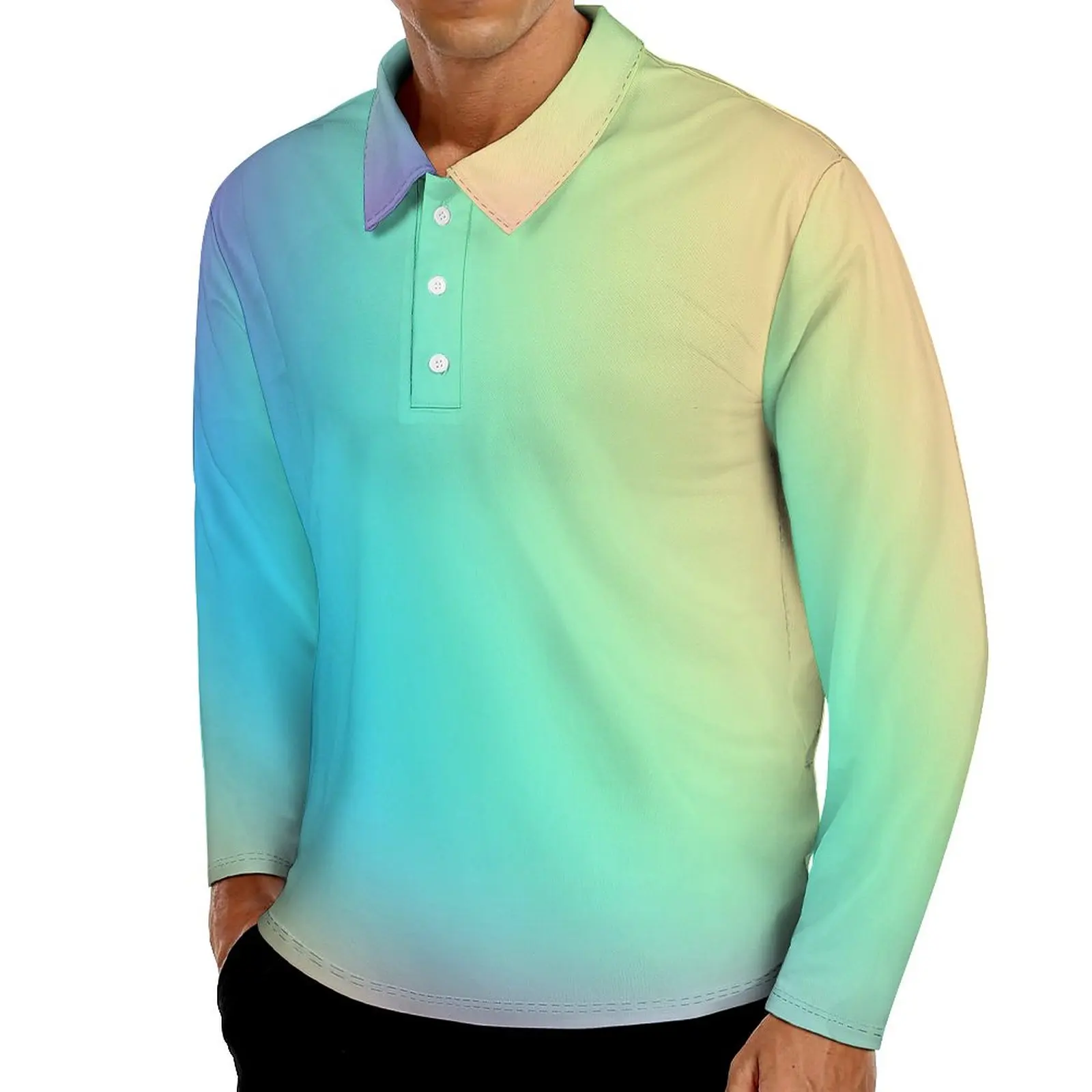 Повседневная рубашка-поло Pastel Ombre, футболки с радужным принтом, дизайнерская рубашка с длинным рукавом, Повседневная модная одежда оверсайз...
Повседневная рубашка-поло Pastel Ombre, футболки с радужным принтом, дизайнерская рубашка с длинным рукавом, Повседневная модная одежда оверсайз...