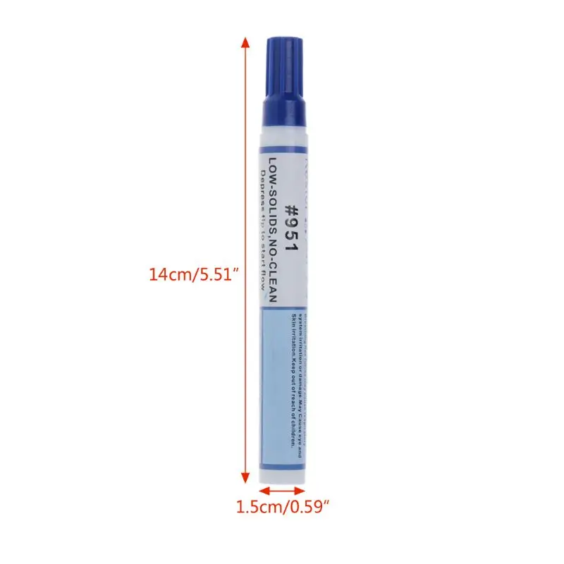 951 10ml Soldering Rosin Flux Pen Low-Solid Non-clean DIY Kester Solder Power Cleaning-free Welding Pen For SMT SMD Welding Tool
951 10ml Soldering Rosin Flux Pen Low-Solid Non-clean DIY Kester Solder Power Cleaning-free Welding Pen For SMT SMD Welding Tool