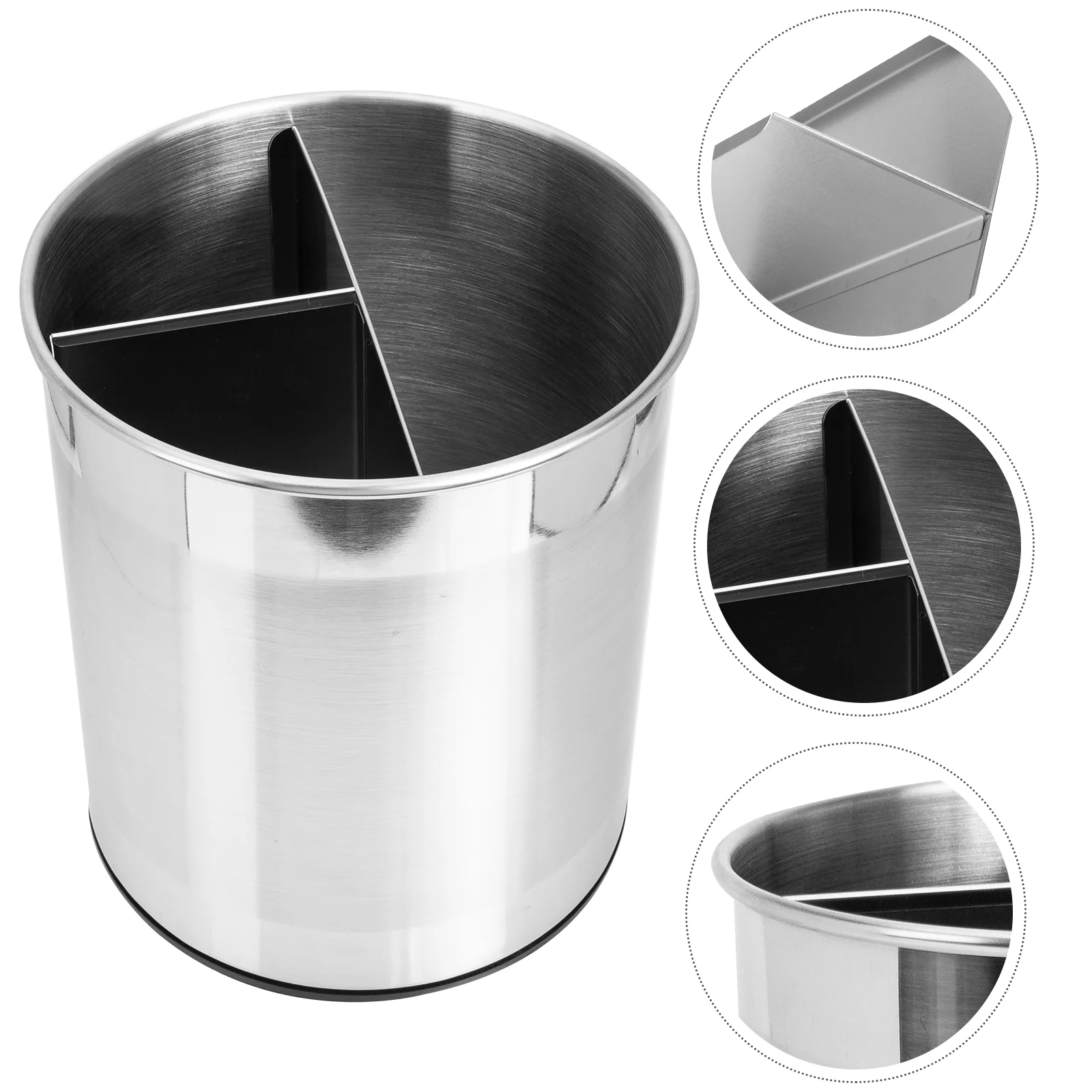 Practical Rotary Utensil Holder Home Utensil Storage Bucket 3-grid Storage Holder
Practical Rotary Utensil Holder Home Utensil Storage Bucket 3-grid Storage Holder
