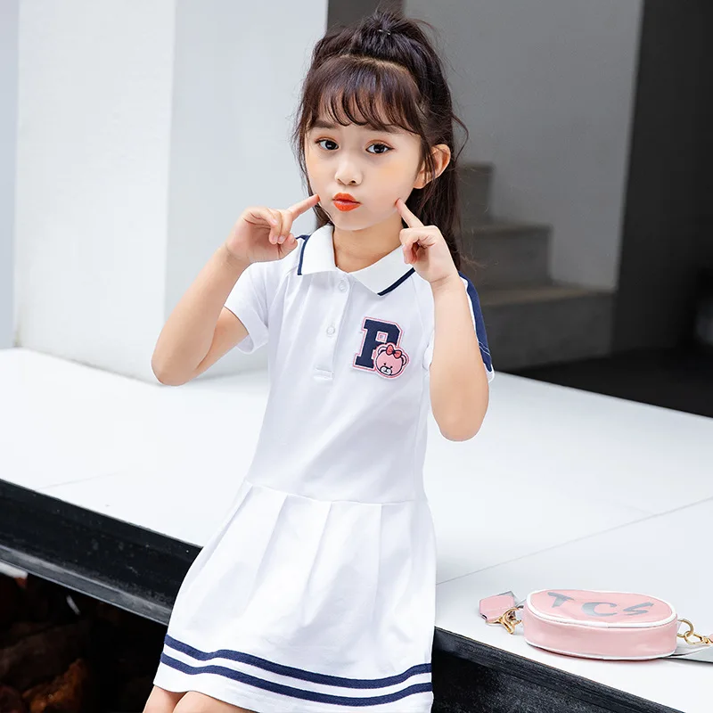 Baby Summer Dress for Girl Short Sleeved Dresses Children Striped Vestidos Turn-down Collar Kids Wear
Baby Summer Dress for Girl Short Sleeved Dresses Children Striped Vestidos Turn-down Collar Kids Wear