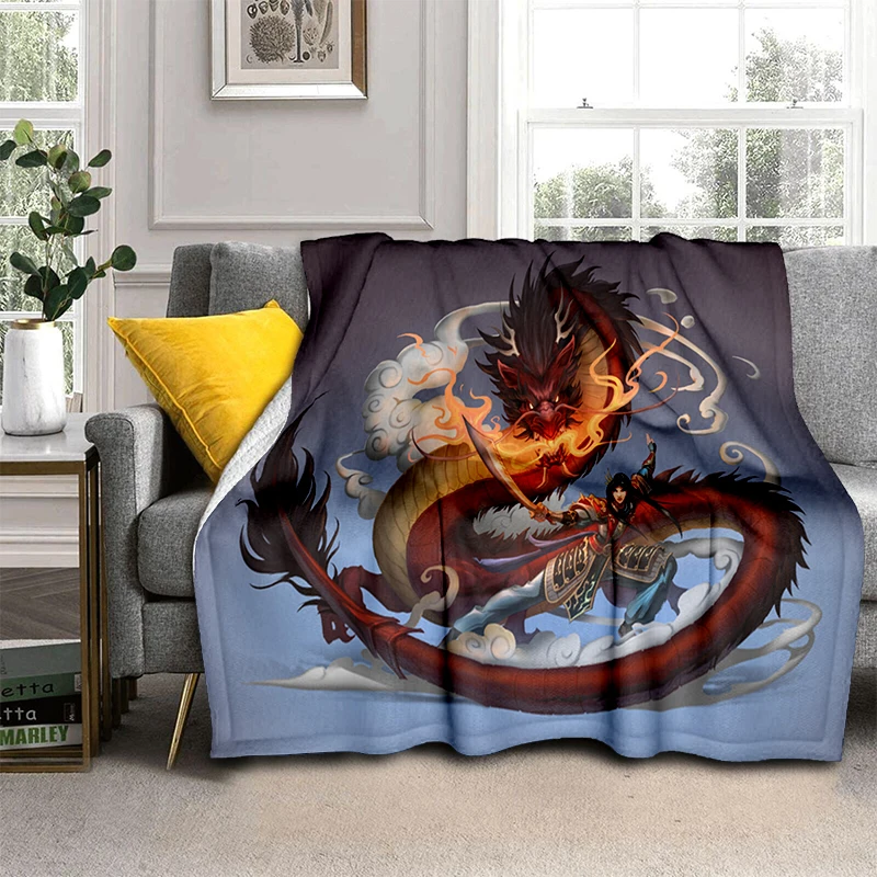 Chinese dragon pattern HD printed custom flannel blanket thermal insulation blanket for office and home travel, fashion gift
Chinese dragon pattern HD printed custom flannel blanket thermal insulation blanket for office and home travel, fashion gift