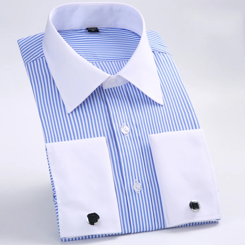 New in shirt classic fit France Cufflinks long-sleeve shirts for men slim fit formal shirt plus size business top Tuxedo clothes
New in shirt classic fit France Cufflinks long-sleeve shirts for men slim fit formal shirt plus size business top Tuxedo clothes