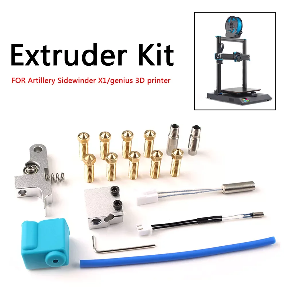 For Artillery 3D Printer Sidewinder X1 & Genius Nozzle Hotend Silicone Sleeve Thermistor Extruder Heating Pipe Hotend Block
For Artillery 3D Printer Sidewinder X1 & Genius Nozzle Hotend Silicone Sleeve Thermistor Extruder Heating Pipe Hotend Block