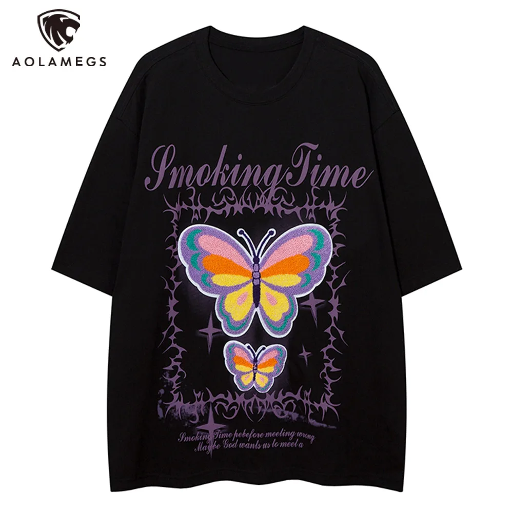 Men's butterfly print t-shirt summer loose Fashion Oversized Hip Hop Short Sleeve Casual Cotton Couples Mens Streetwear Top Tees
Men's butterfly print t-shirt summer loose Fashion Oversized Hip Hop Short Sleeve Casual Cotton Couples Mens Streetwear Top Tees