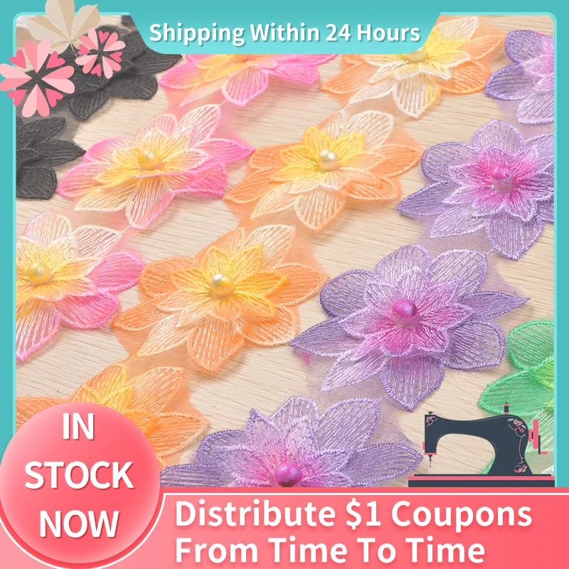 1Yards Colorful Flower Lace Ribbon Embroidered Net Lace Trims For Wedding Dress DIY Sewing Trimmings Accessories Drop Shipping
1Yards Colorful Flower Lace Ribbon Embroidered Net Lace Trims For Wedding Dress DIY Sewing Trimmings Accessories Drop Shipping